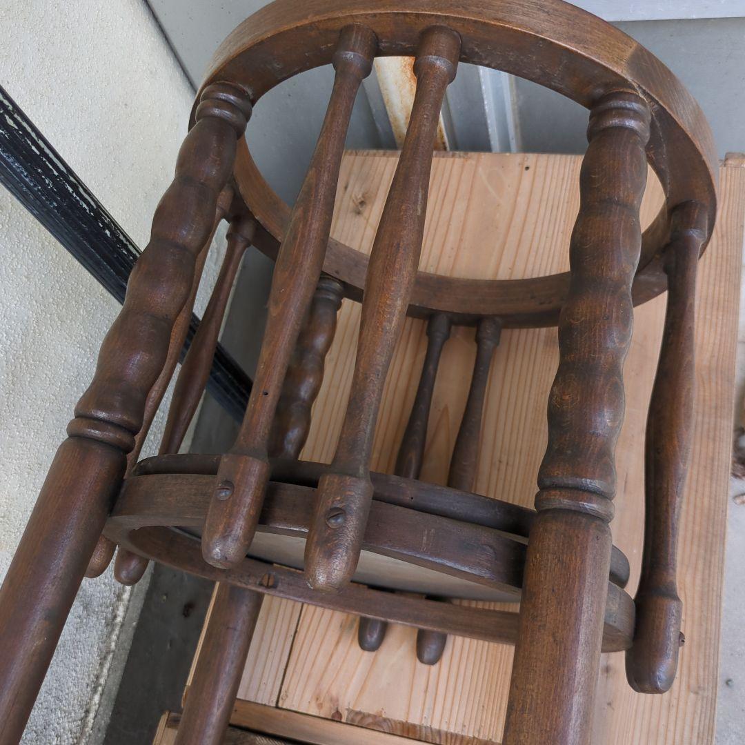 アンティーク 脚付き火鉢 木製 モダン 立火鉢 立 火鉢台 飾り台 花台