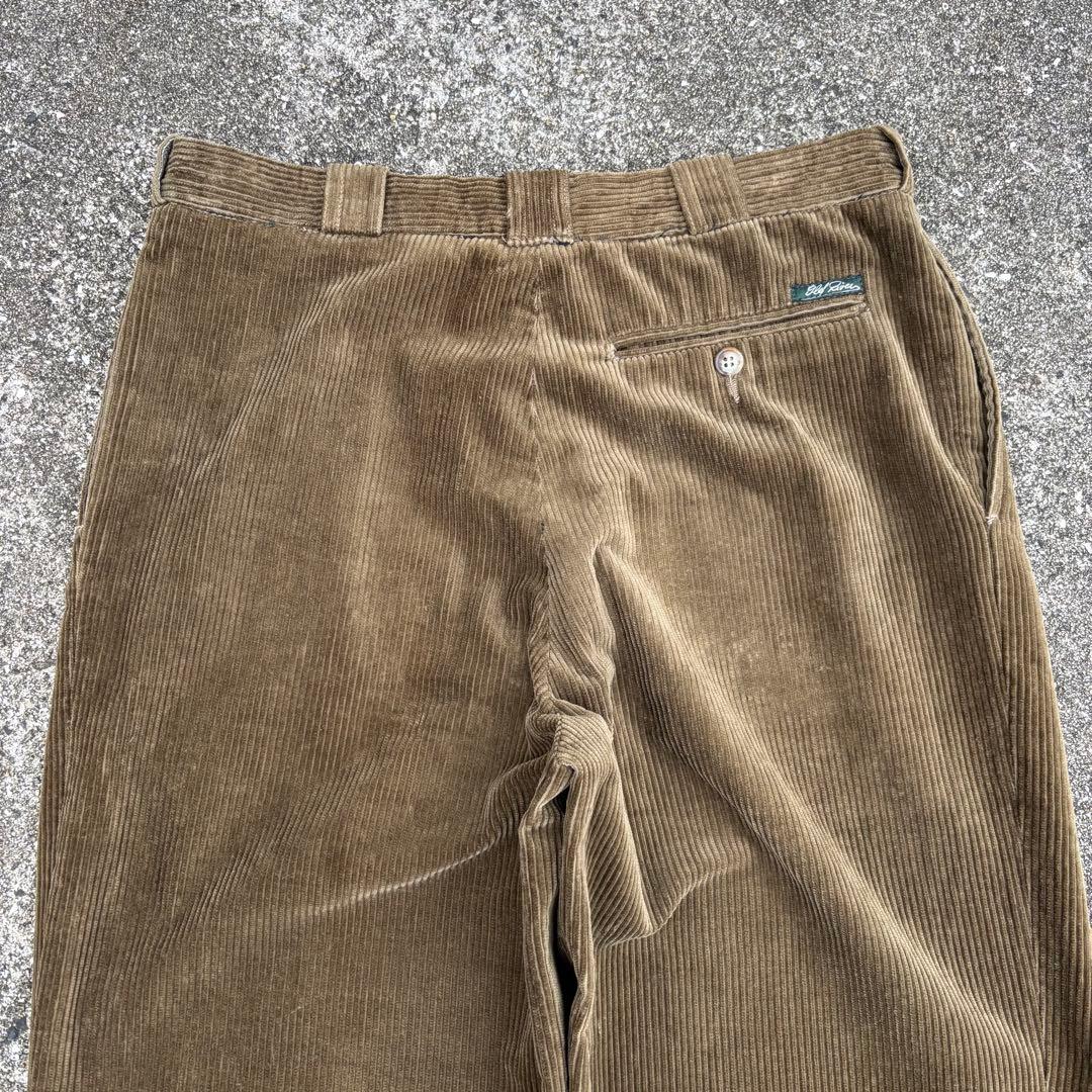 80s フランス製 Euro vintage コーデュロイパンツ 太畝 opti