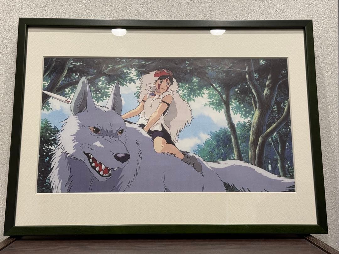【もののけ姫】 サン&山犬 アートフレームカレンダー2015 額装品 ジブリ