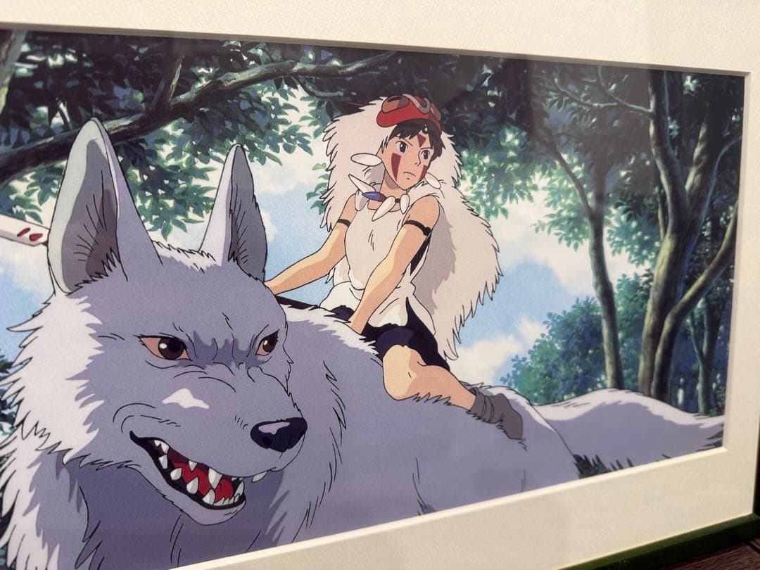 【もののけ姫】 サン&山犬 アートフレームカレンダー2015 額装品 ジブリ