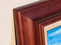 【真作】絵画　沢健　油彩6号　富士山　雄大な自然を描いた風景画　証明書付　V53