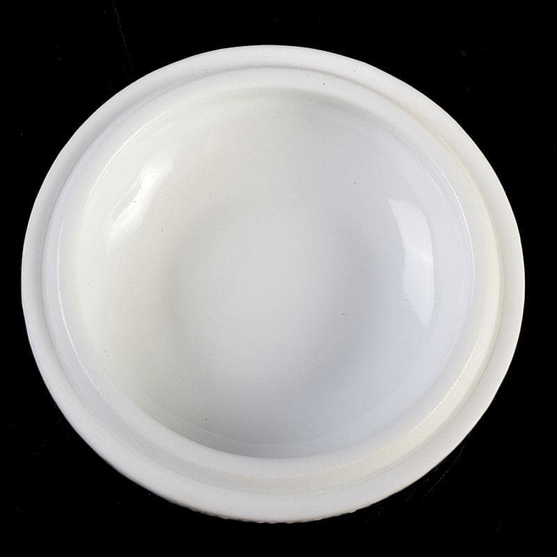 茶道具　平戸焼　十五代　中里茂右ェ門作　白磁雲龍彫　香合　共布共箱　V　8911