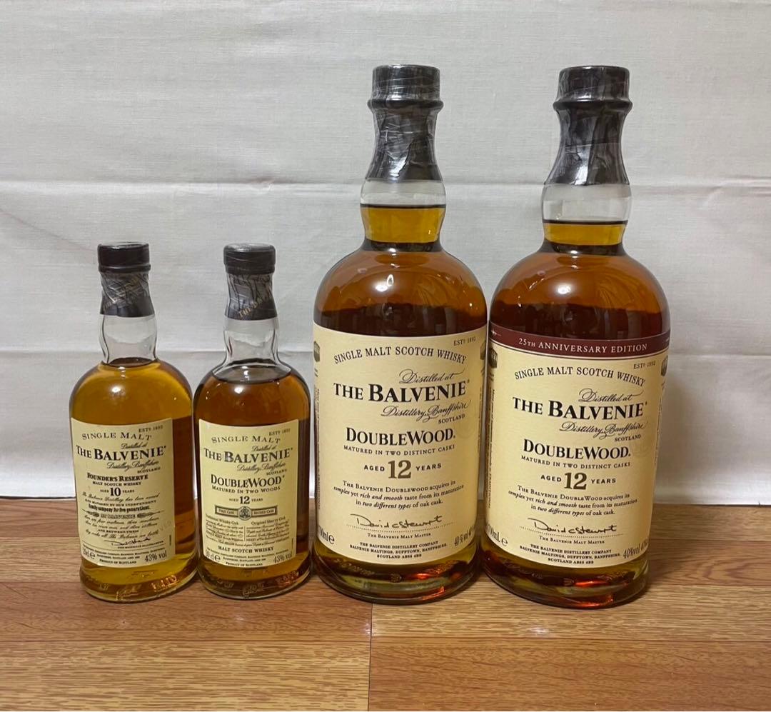 バルヴェニー 10年&12年 200ml、バルヴェニー12年 700ml 4本