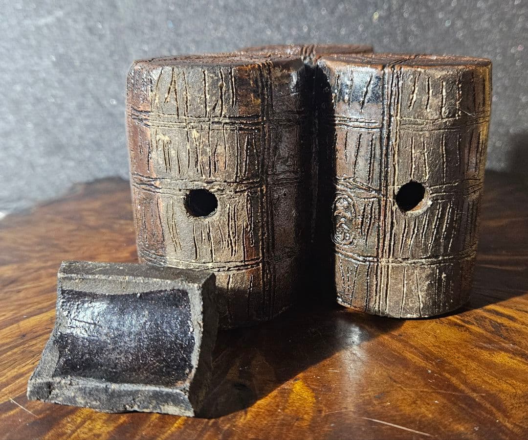 名作❗】備前焼古備前　細工物　 三俵ねずみ　ねずみ大黒　香炉 商売繁盛　子孫繁栄