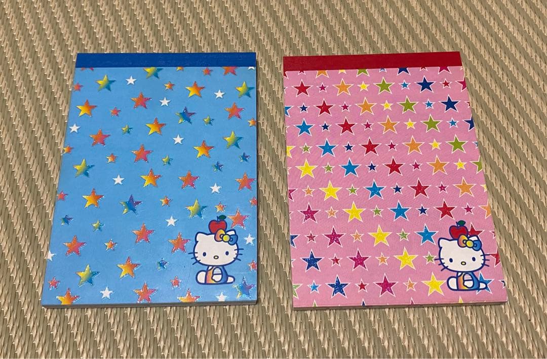 【レア☆平成 当時物 レトロ】ハローキティメモスター柄2種