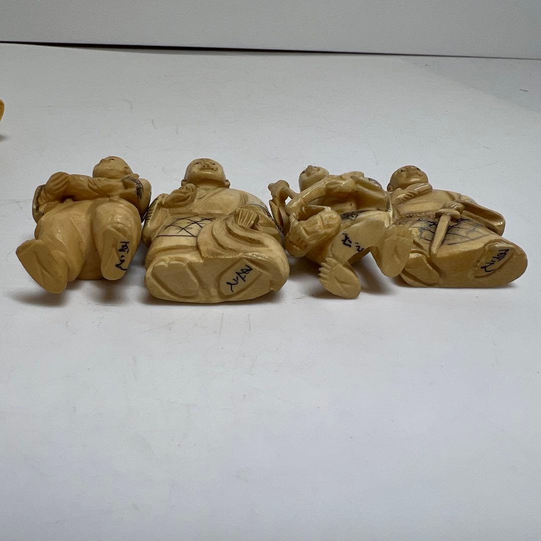 極上　人物根付　色々　9点　132g 東K7-1214☆2F トコサ