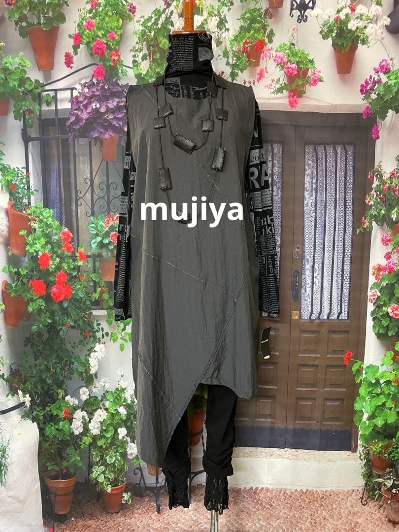 むむ743mujiyaデザインSK/643mujiyaアシメTU(GY)