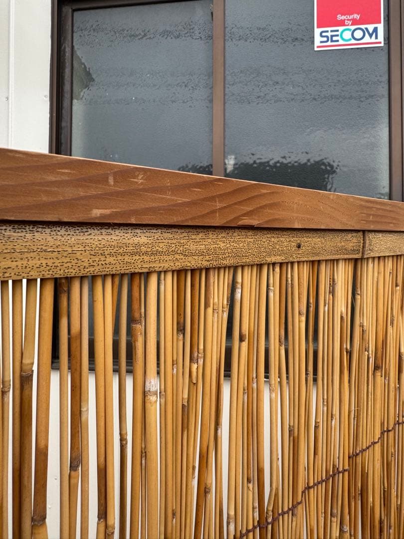 花寄屏風　2枚折　保管箱あり　(高さ約164㎝ 2連幅176㎝)