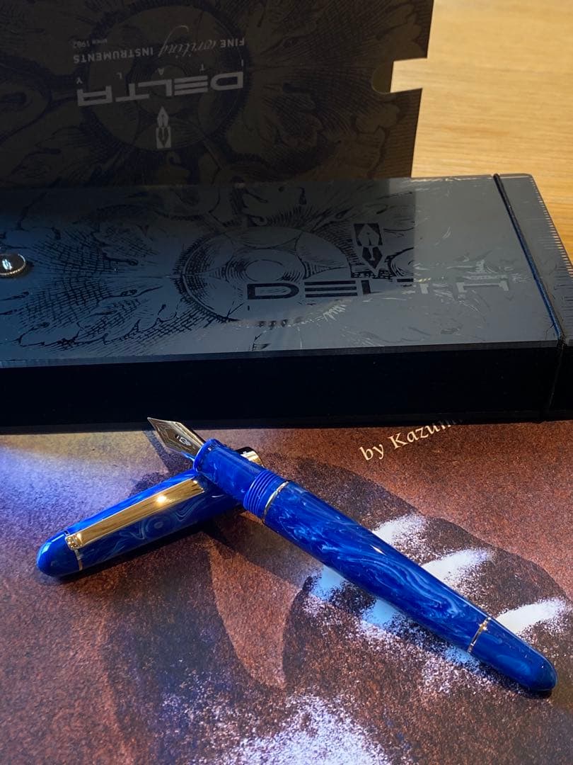 【新品】デルタ 万年筆 ヴィルトゥオーサ DELTA 至極の絶作 マーブルブルー