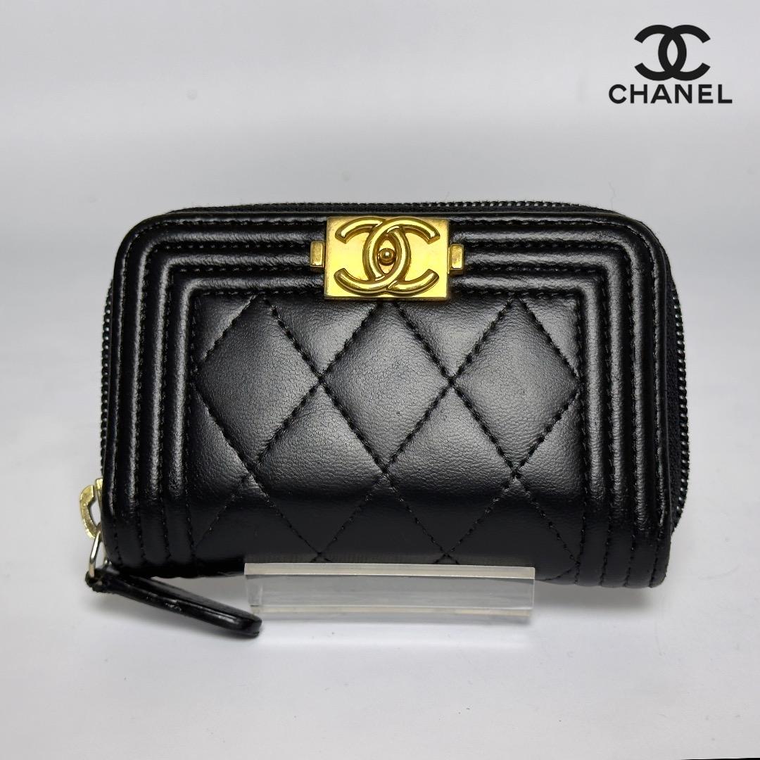 正規品　CHANEL ボーイシャネル　ゴールド金具　小銭入れ　ケース