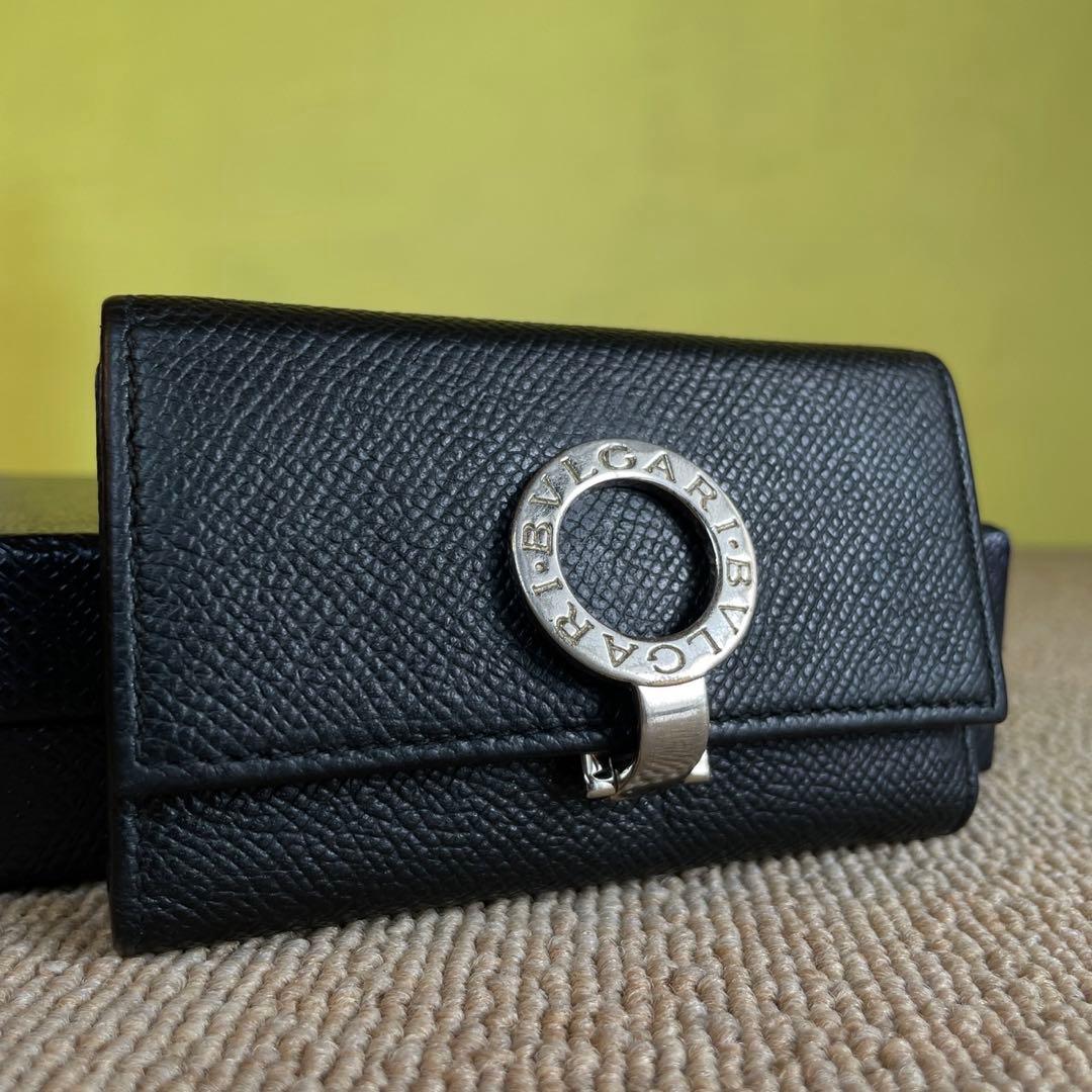 正規品⭐️極美品⭐️BVLGARI ブルガリ　男女　6連キーケース　ブラック