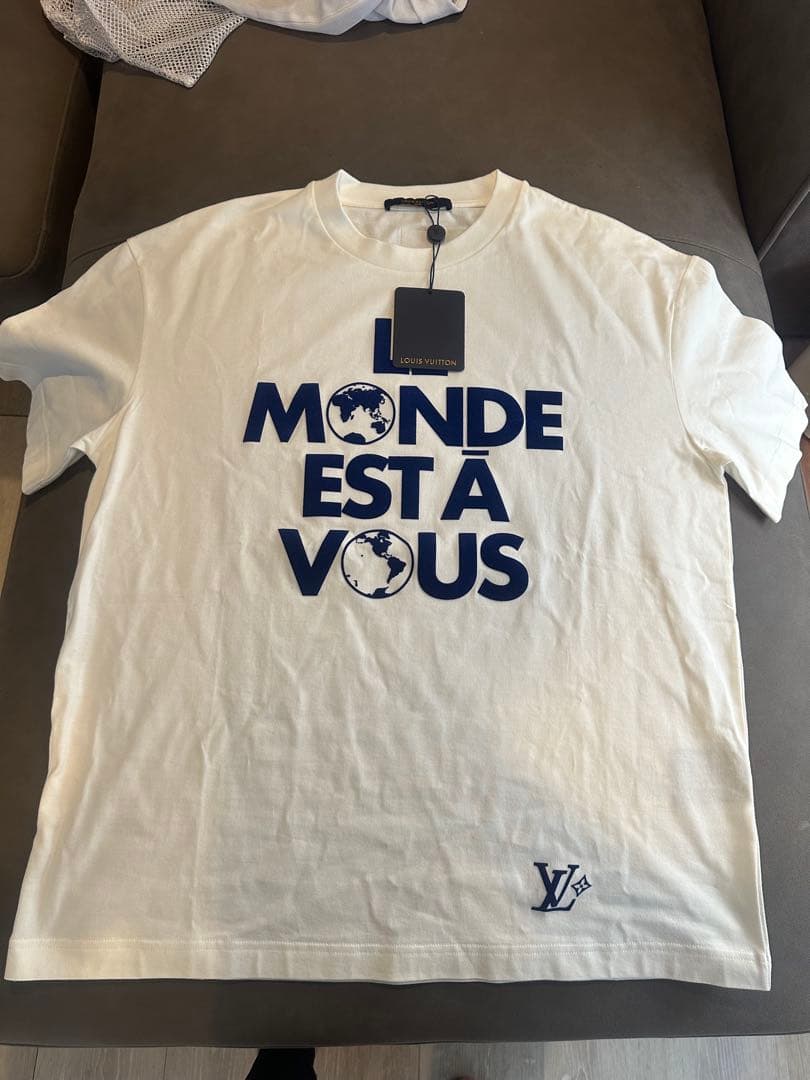 25SS！未使用タグ付き［ルイヴィトン］グラフィック　コットン Tシャツ　LV