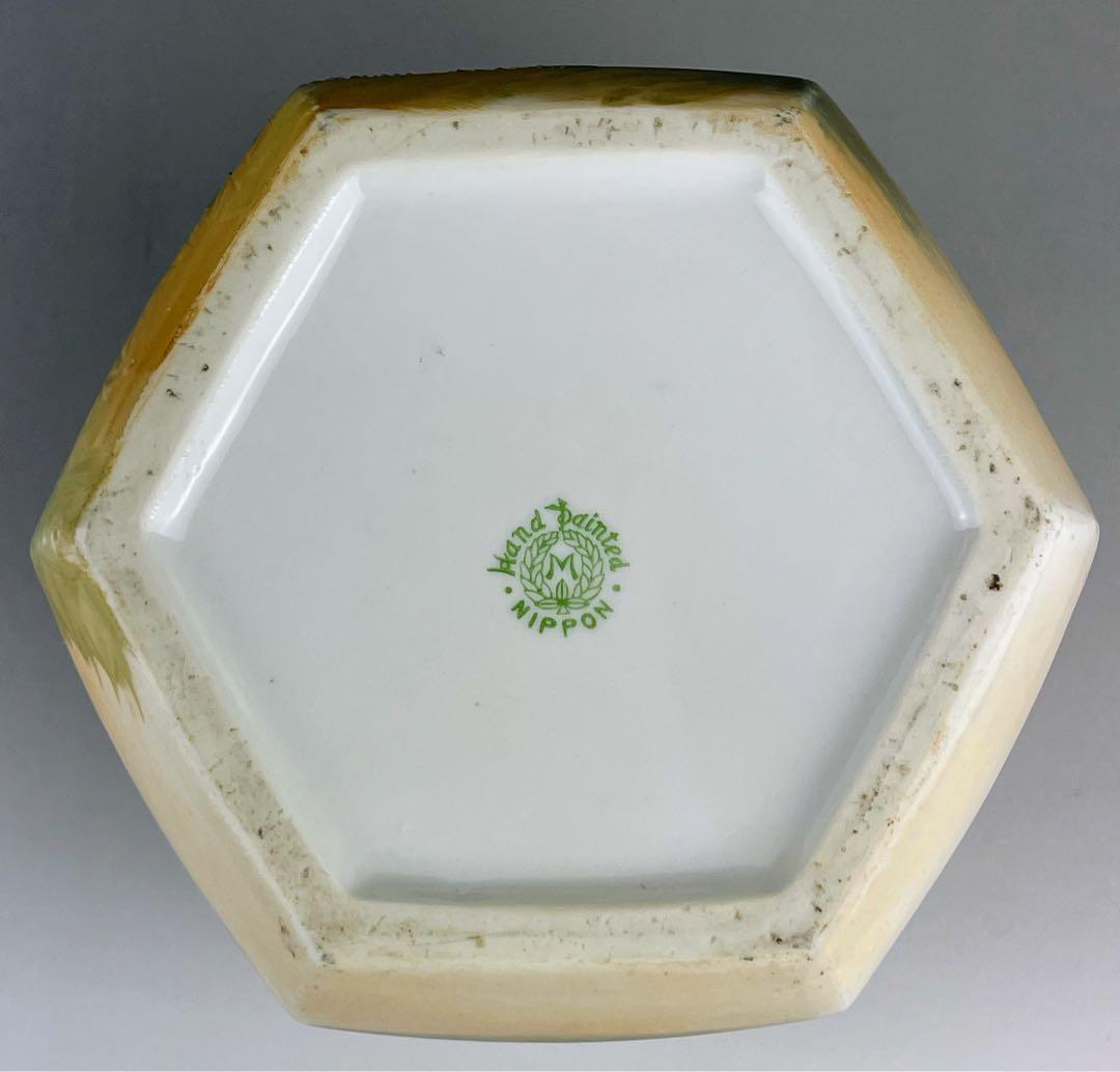 【専用】オールドノリタケ ヒュミドール 葉巻入れ 白鳥風景紋 盛り上げ