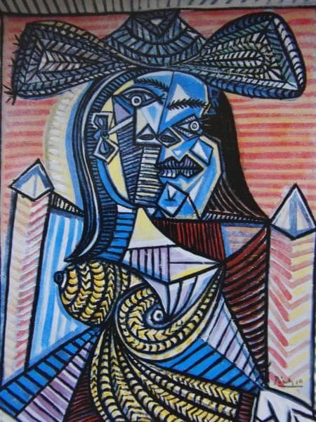 パブロ・ピカソ、FEMME ASSISE、海外版超希少レゾネ、新品木製額付