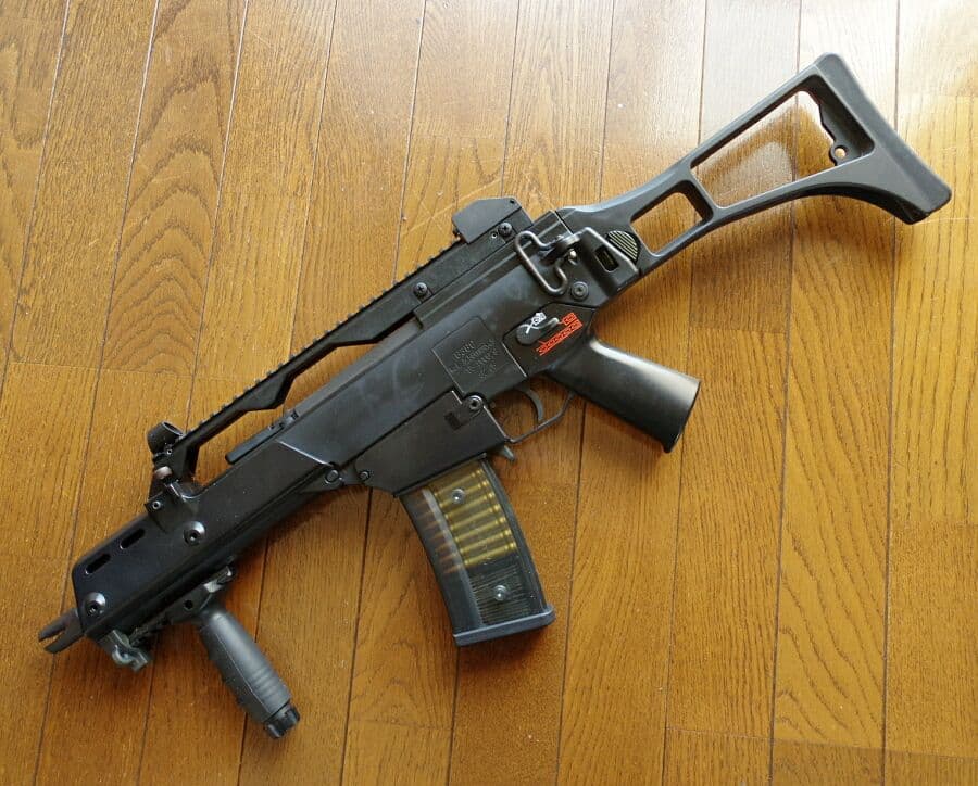 東京マルイ H&K G36C バーティカルフォアグリップ&470連射マガジン付き