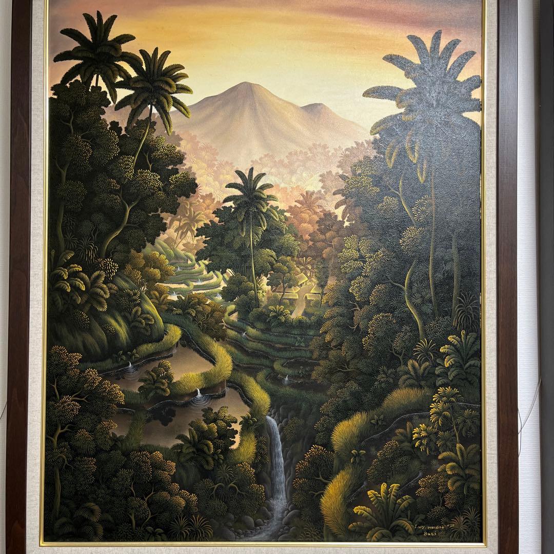 風景画　熱帯　油彩