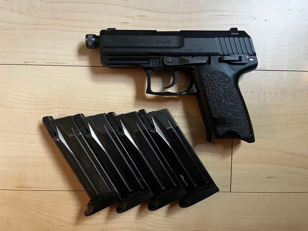 東京マルイ　USP compact ガスガン　予備マガジン付属、カスタム品
