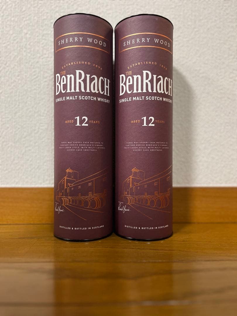 【旧ラベル】ベンリアック12年 シングルモルト シェリー700ml×2