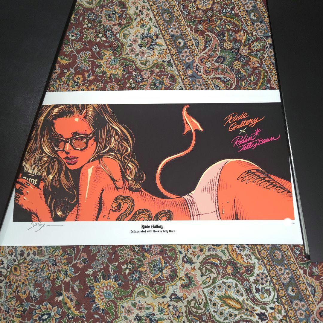 ロッキンジェリービーン x RUDE GALLERY シルクスクリーンポスター