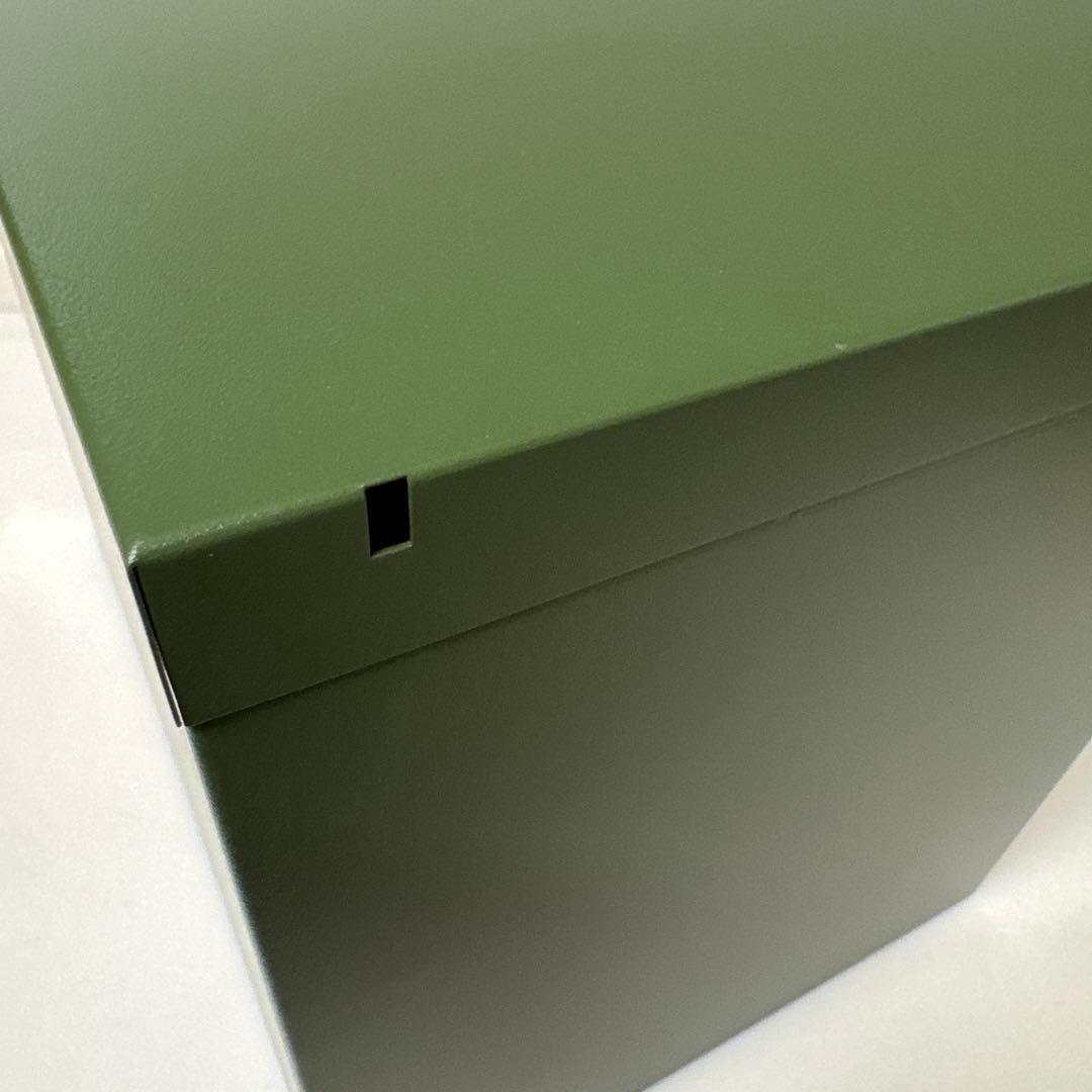 美品　ビスレー bisley キャビネット　引き出し　３段　オリーブ　グリーン系