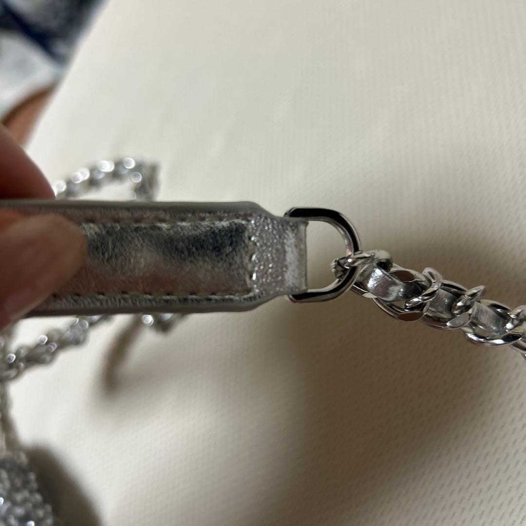 ANTEPRIMA シルバー ビーズパーティーバッグ