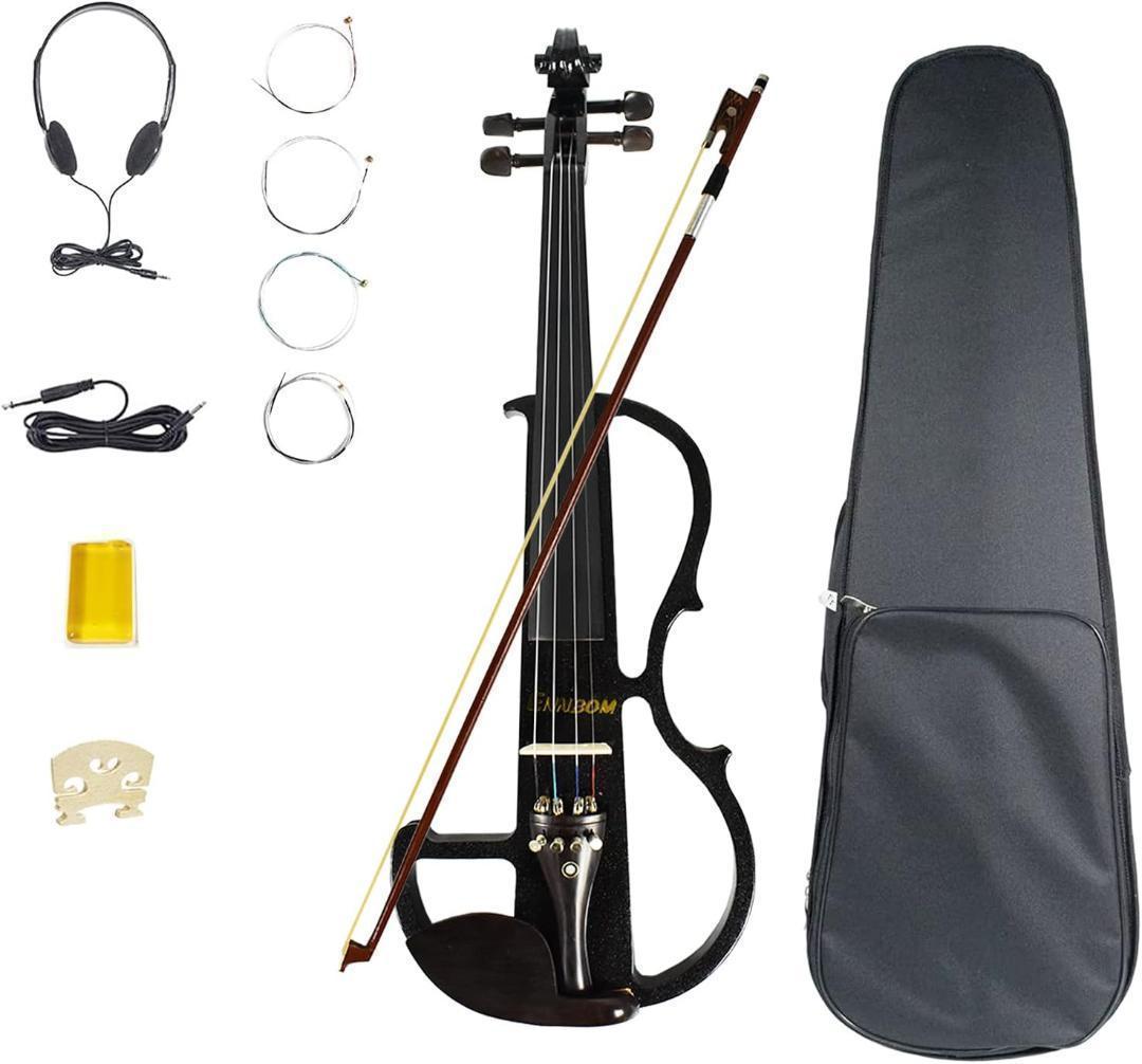 【M2426-166-128】エレキヴァイオリン　4/4 初心者入門セット