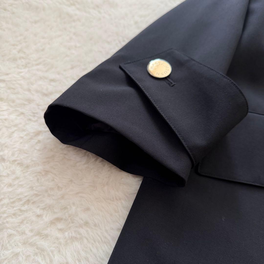 【新品タグ付】MACKINTOSH HUMBIE MB 金ボタン コート 黒 4