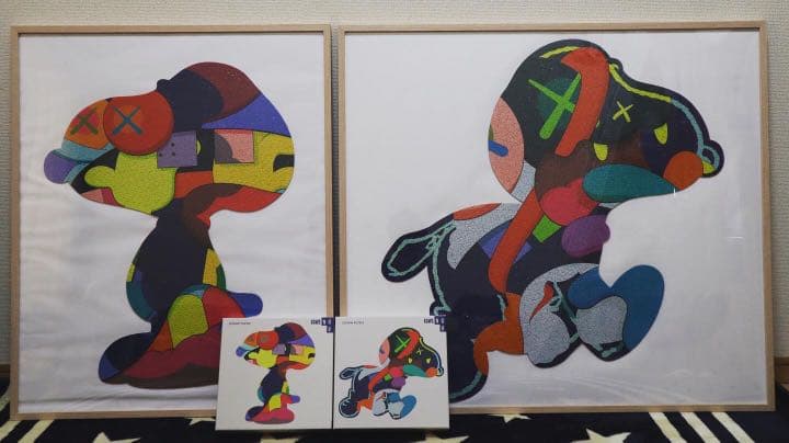 非売品 NGV限定 KAWSパズル2種セット 完成品