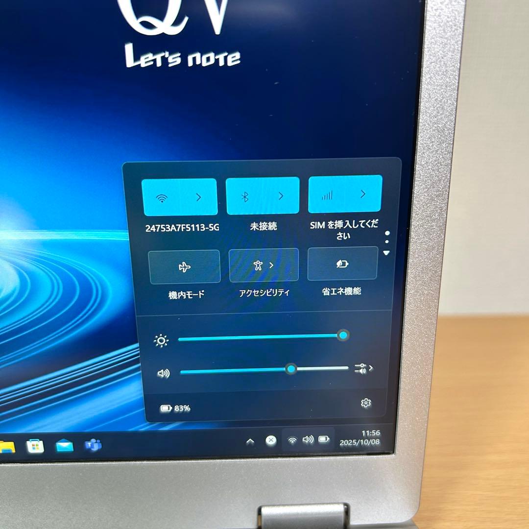 Windowsノート本体 Panasonic Let's note QV9 LTE CF-QV9U30VS