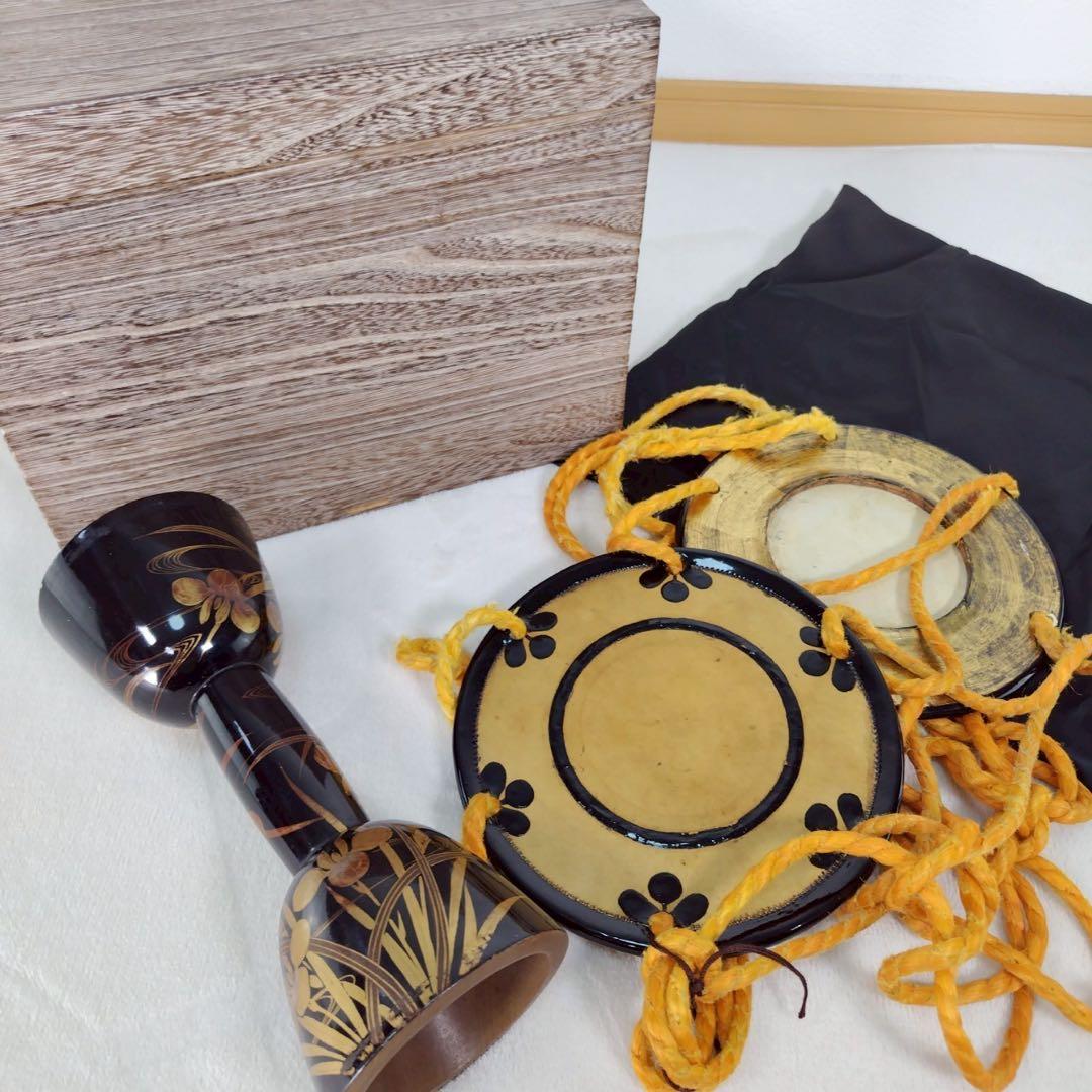 小鼓　和楽器　鼓　桐の箱付き