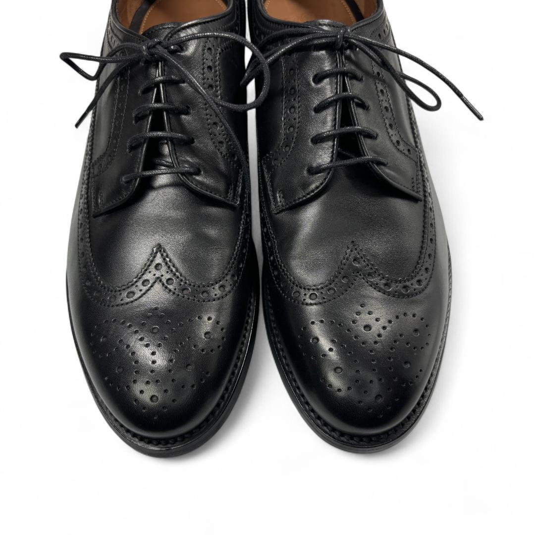 極美品 希少サイズ LOTTUSSE ウイングチップ 黒 10 28.5cm