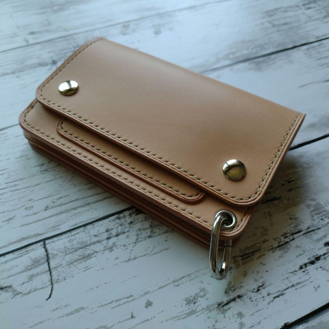 3層　ミドルトラッカー　ウォレット　財布　本革