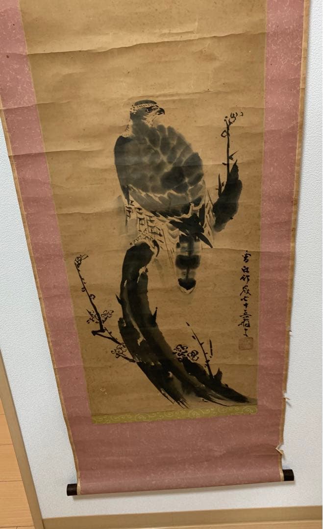 掛け軸鷹