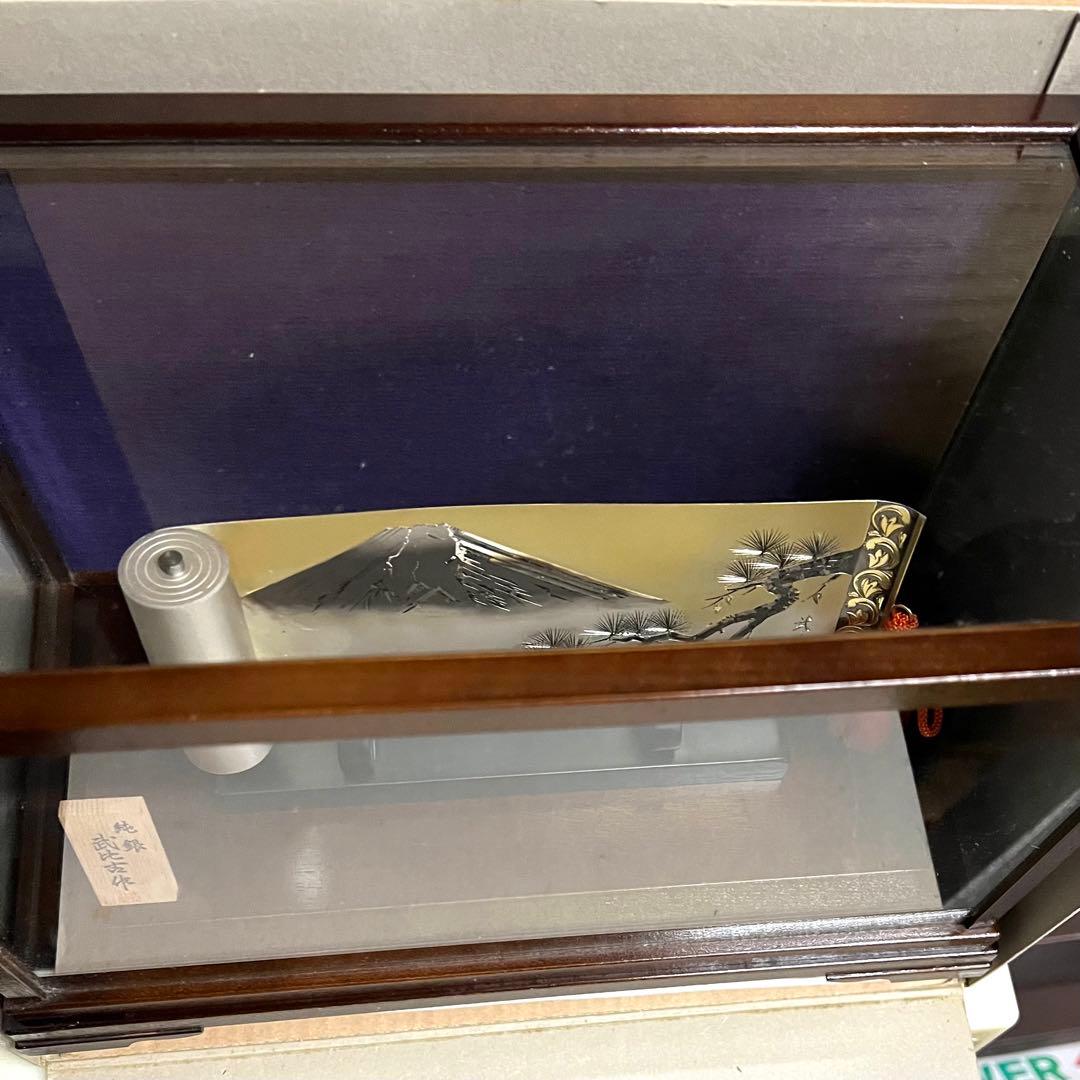 銀製 巻物 富士山 7号 SILVER999 純銀