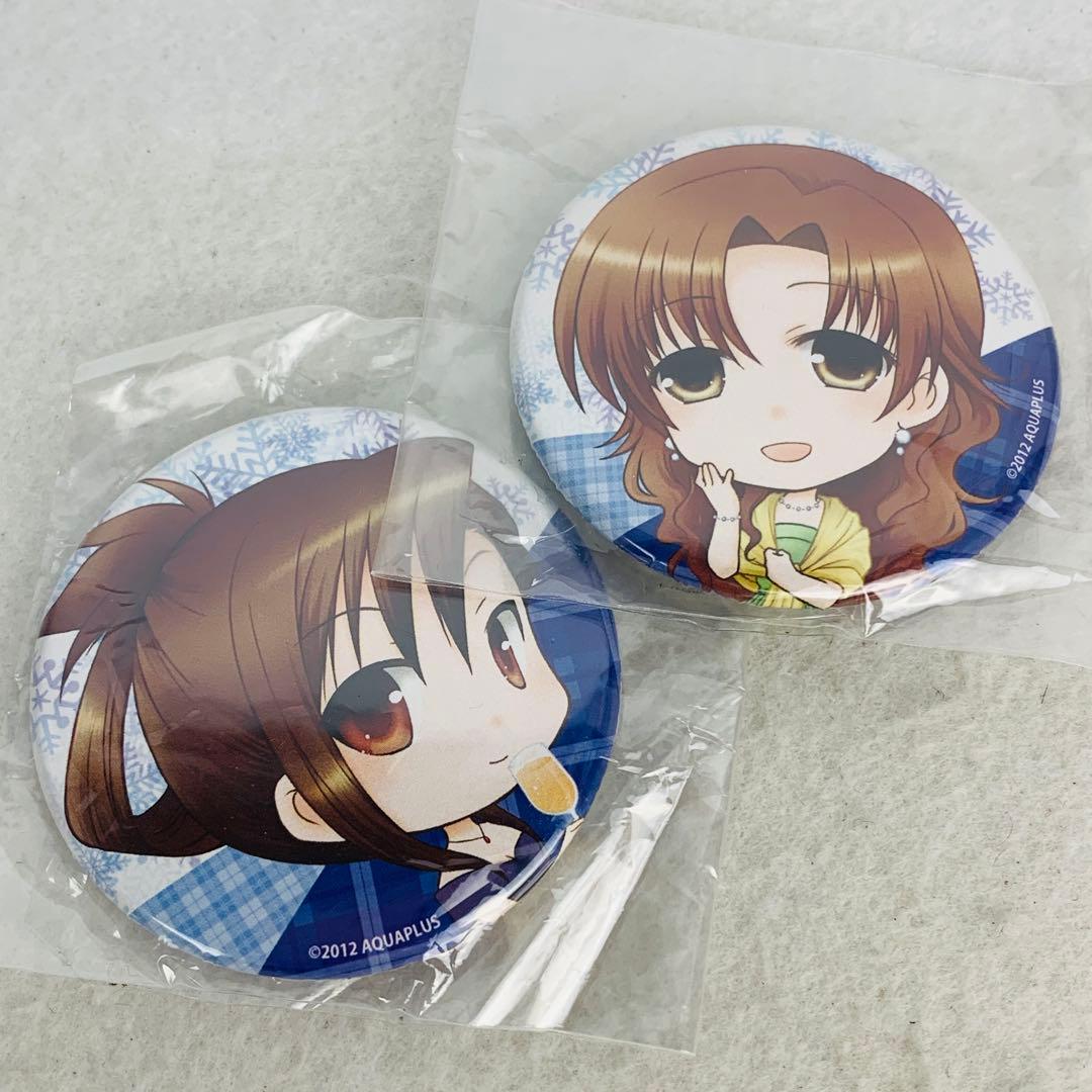 White album2 × NewType新宿　缶バッジ　風岡麻里&小木曽秋菜