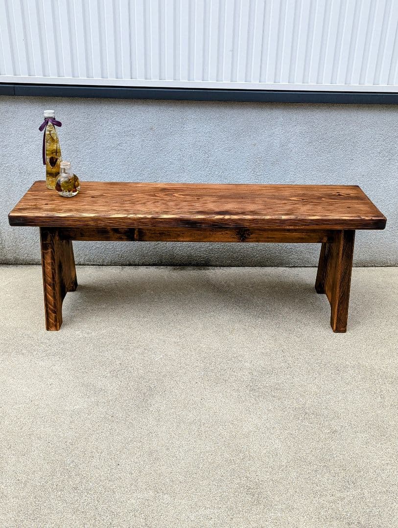 スツール　ベンチ　　　古材風