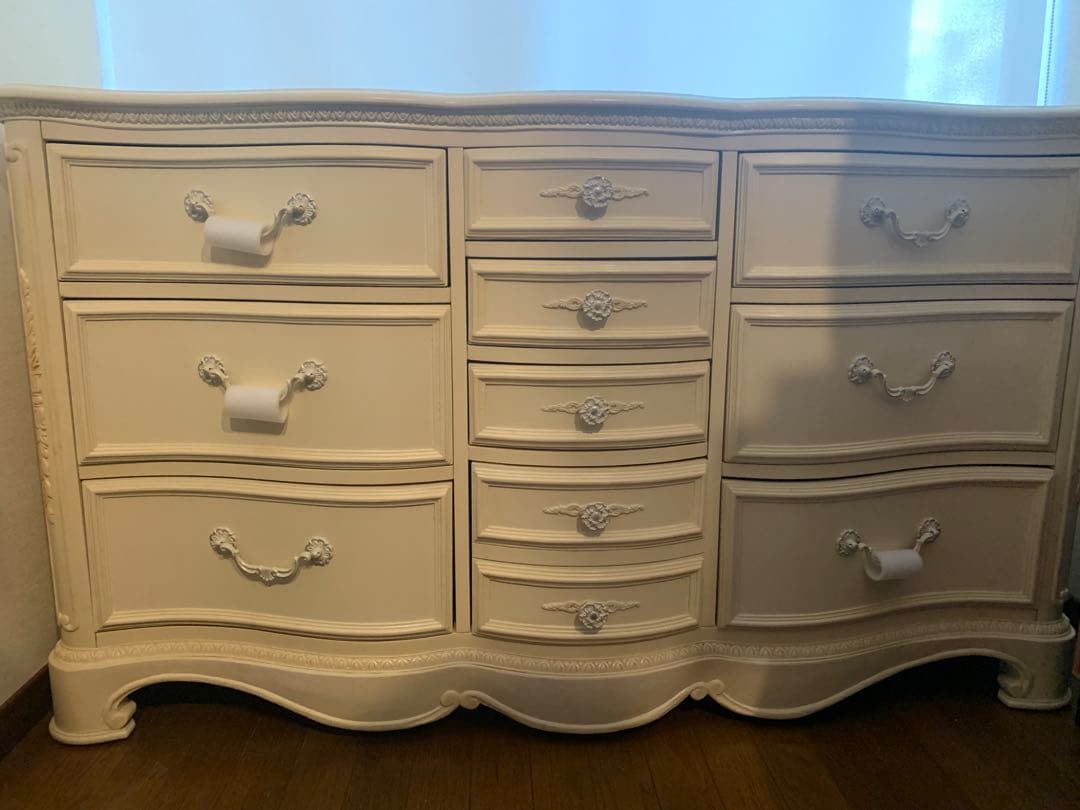 ジェシカマクリントック ロマンスコレクション 10ドロア チェスト　白　ホワイト