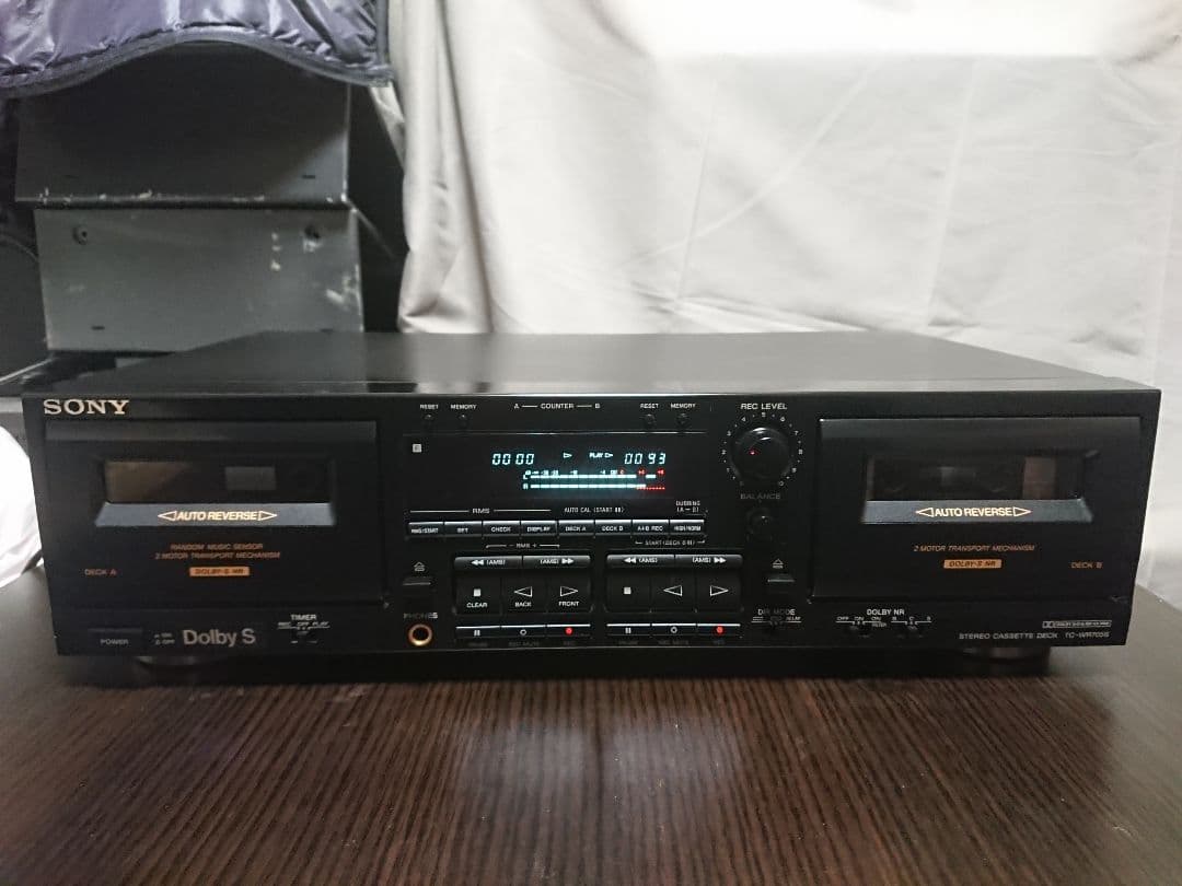 美品メンテナンス整備済 SONY製 ステレオカセットデッキ TC-WR705S