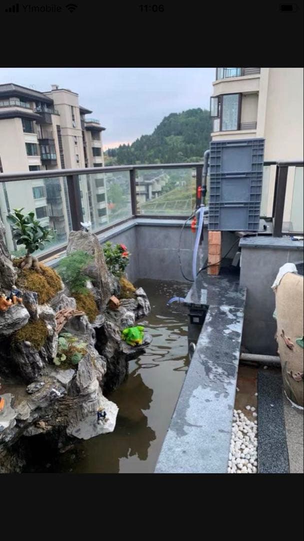 大型水槽用沈殿物理生物一体型濾過槽　外部式濾過装置器水槽濾過バイオフィルター付き