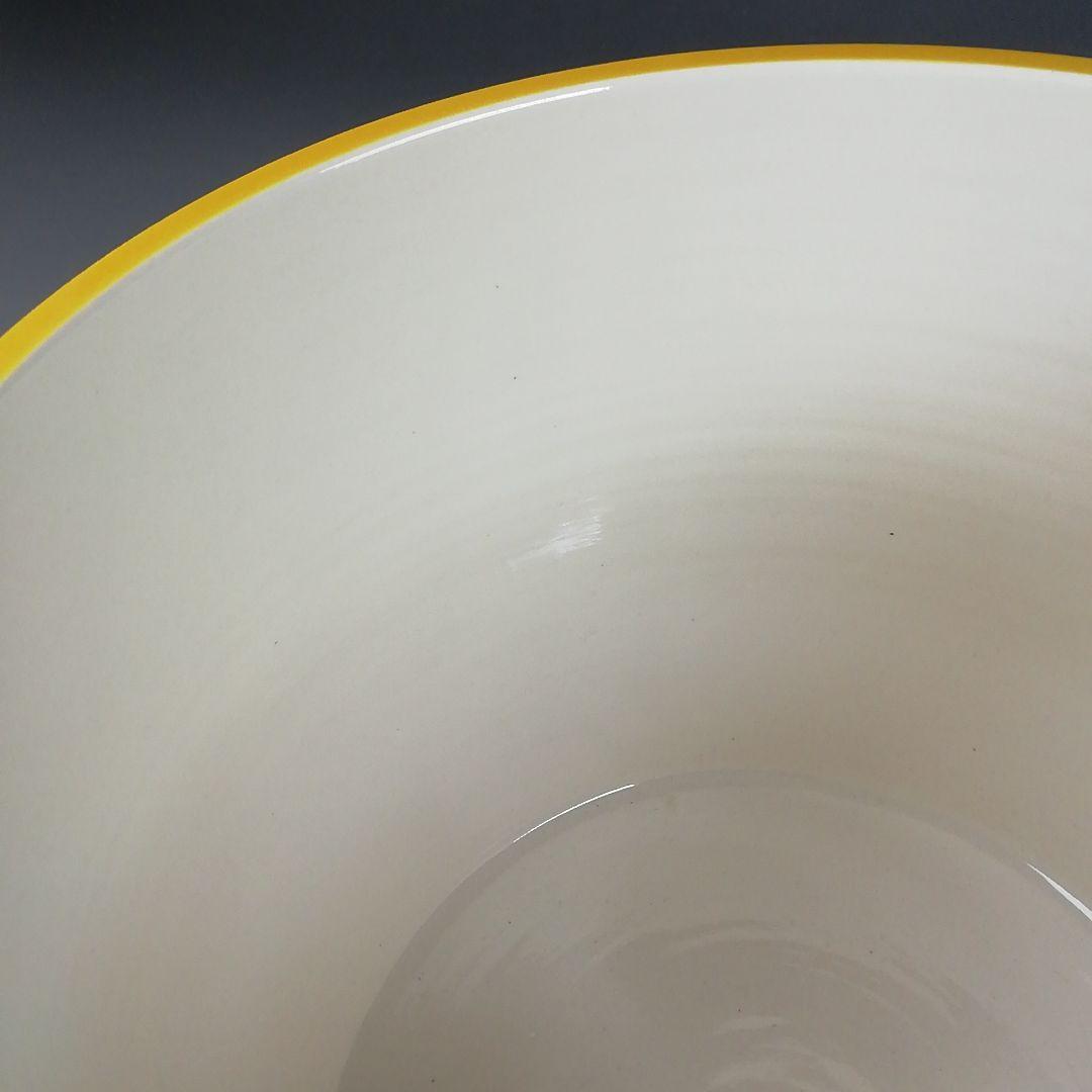 Ｔ９２２　水指　『黄交趾　四季草花花丸』『三室戸 造』　共箱　茶道具