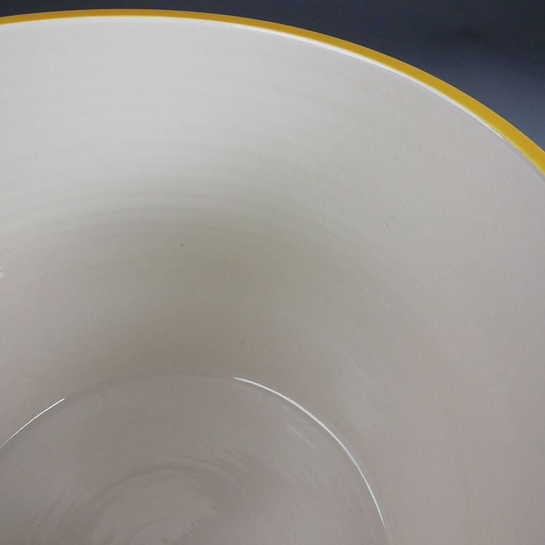 Ｔ９２２　水指　『黄交趾　四季草花花丸』『三室戸 造』　共箱　茶道具