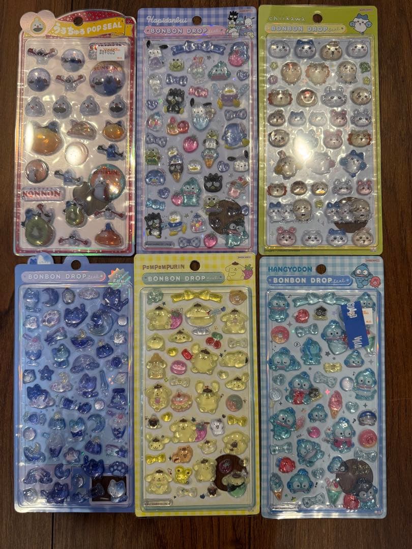 ボンボンドロップシール 6パックセット