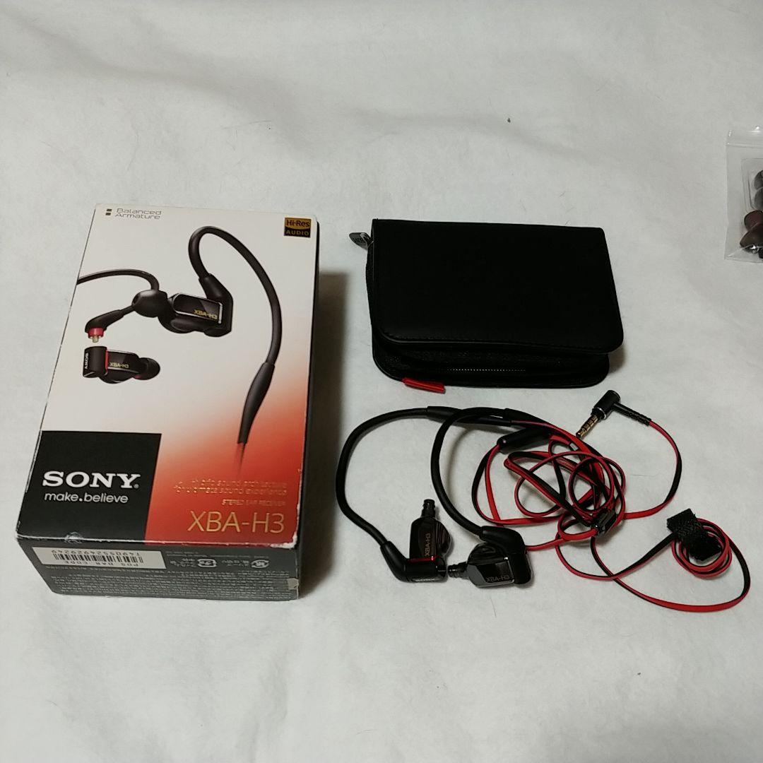 ソニー　ハイレゾ　イヤホン　XBA-H3