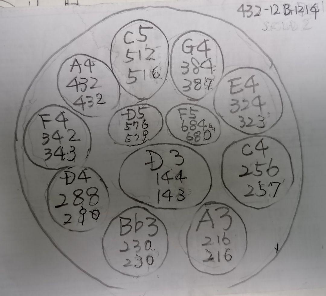 ハンドパン　56センチ　12音　Dマイナー A＝432Hz 音色きれいです　新品