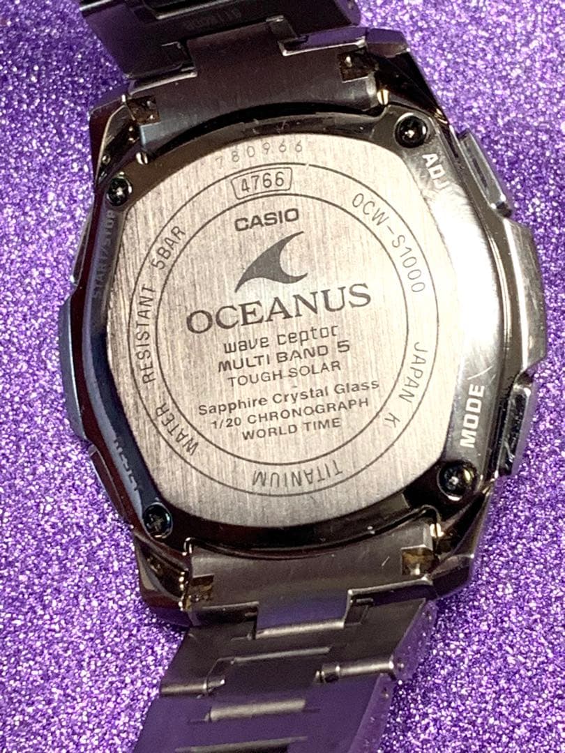 カシオ電波ソーラー腕時計OCEANUS Manta OCW-S1000