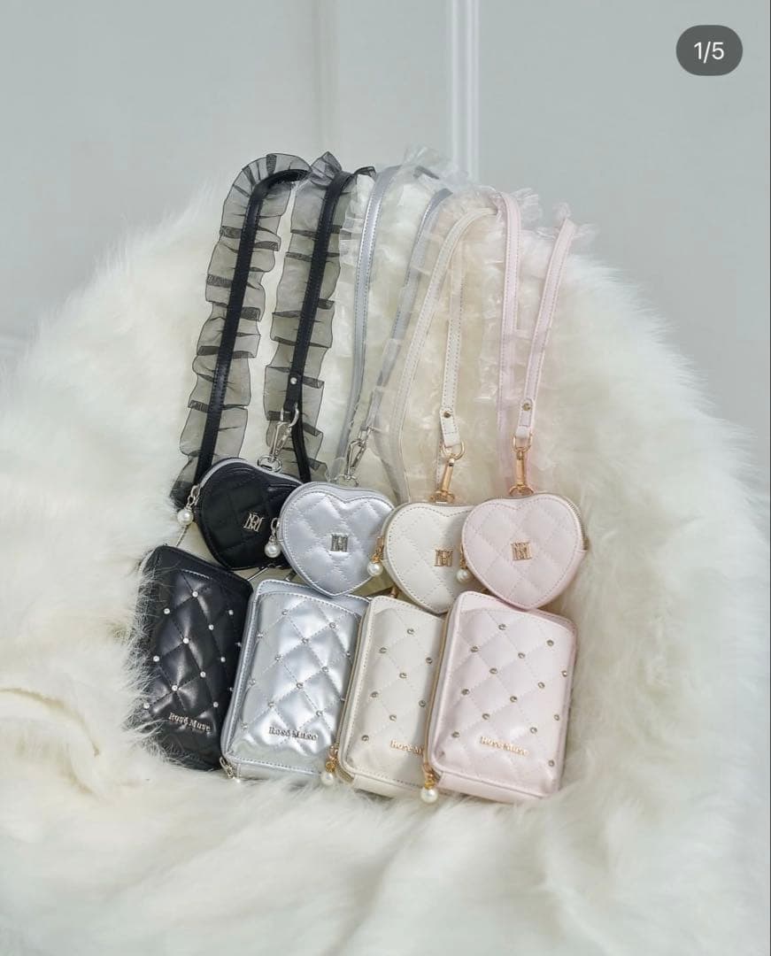 Rosé Muse organ frill mini shoulder ピンク