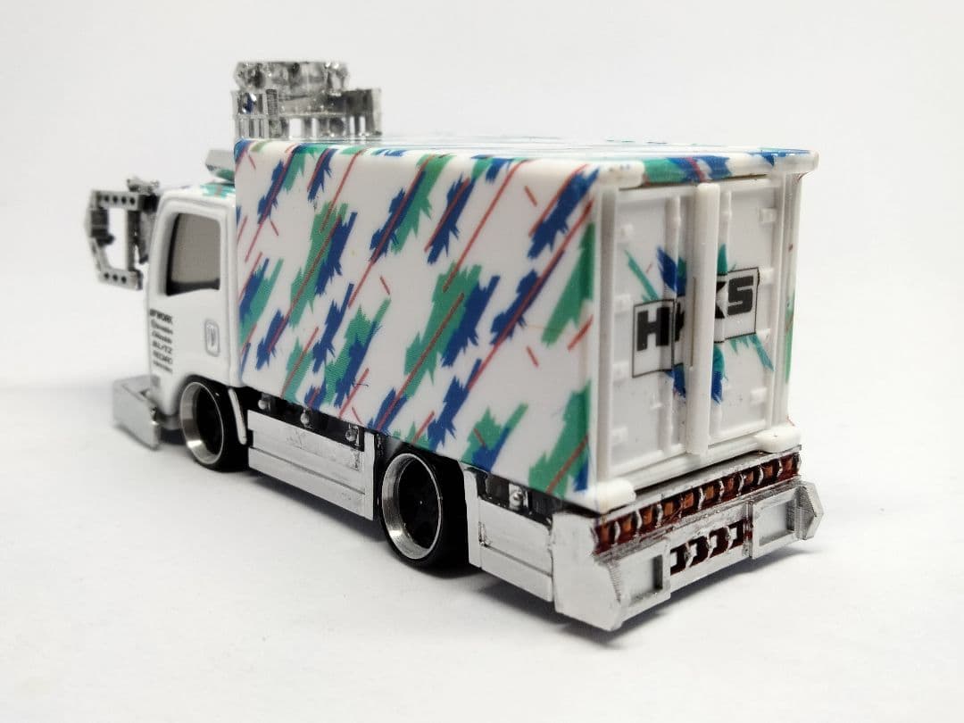 トミカ改造 デコトラ HKS仕様 ☆自作アルミリム ☆深リム ホットウィール