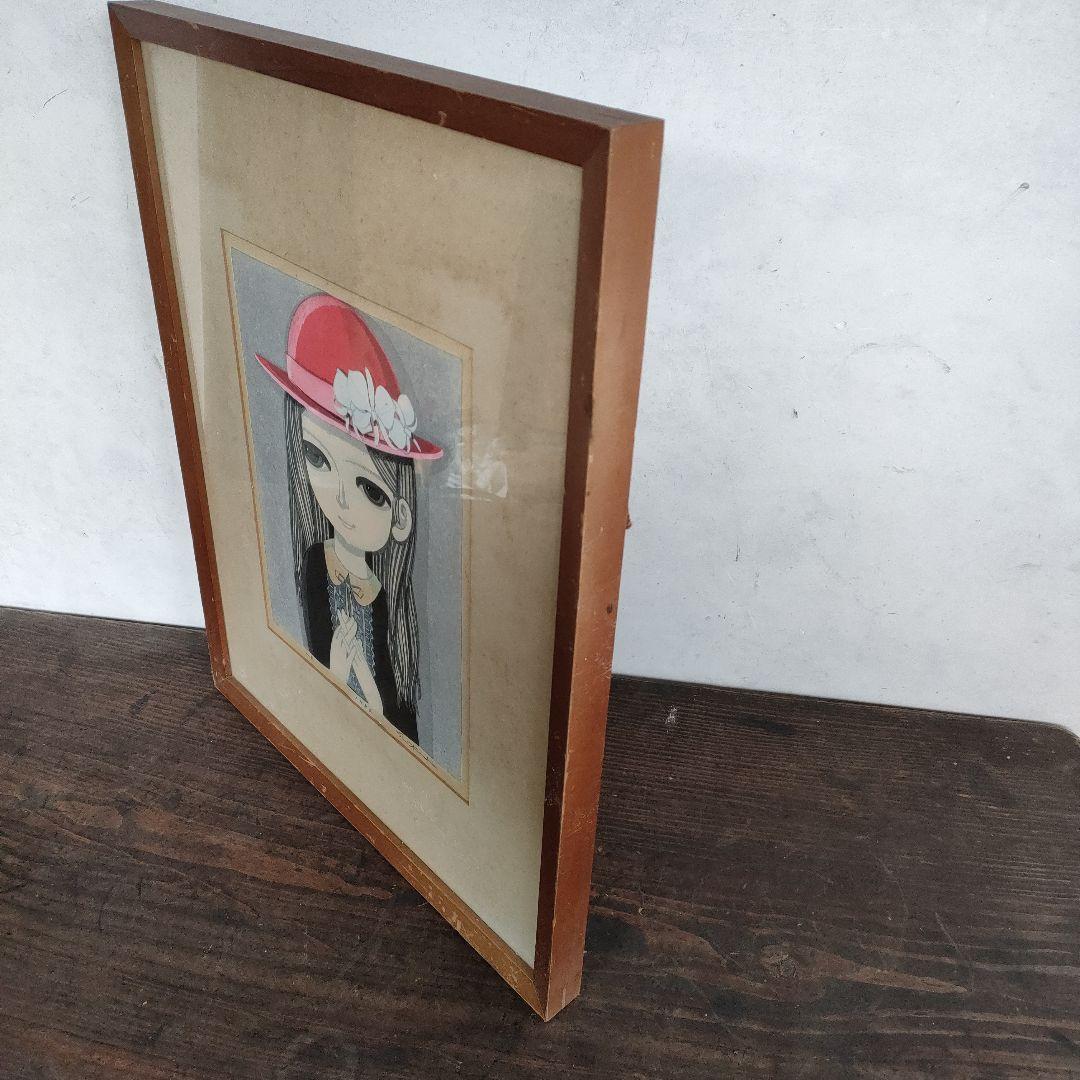 【真作】池田修三 一月 1982年 直筆サイン 木版画 日焼けあり 45×35