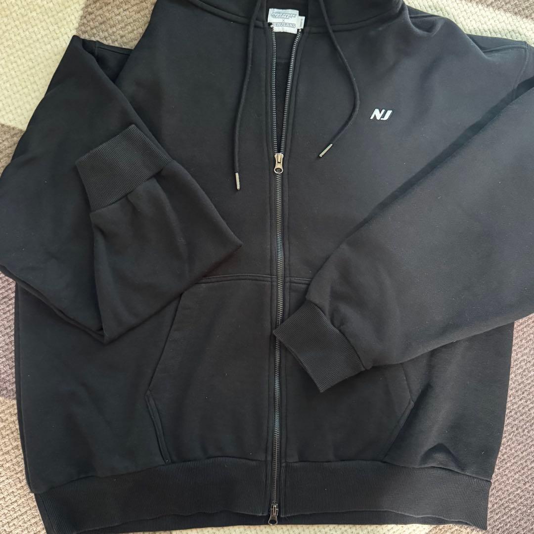 NewJeansパワーパフガールズ プリント フード付きパーカー ブラック XL