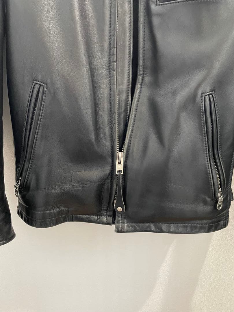 Schott ブラック シングルライダース 32